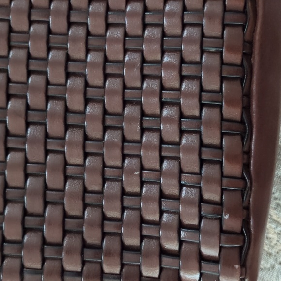 Nine West Chocolate Brown Woven Shoulder Bag - Picture 9 of 10